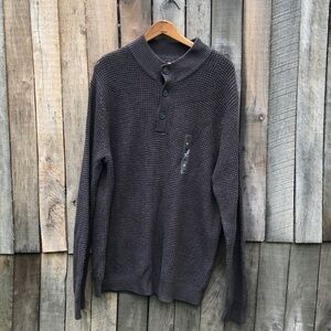 Men’s Croft and Barrow Knitted Gray Sweater XL
